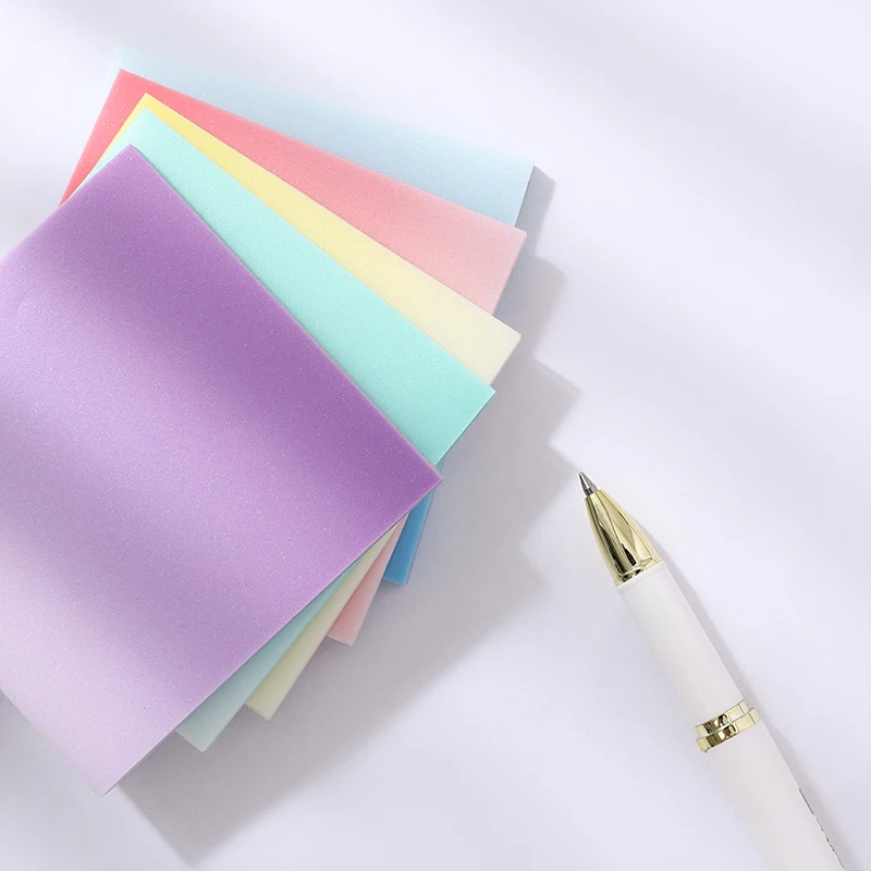 HengXin transparent sticky note with shining gradient color stationery for student office supplies