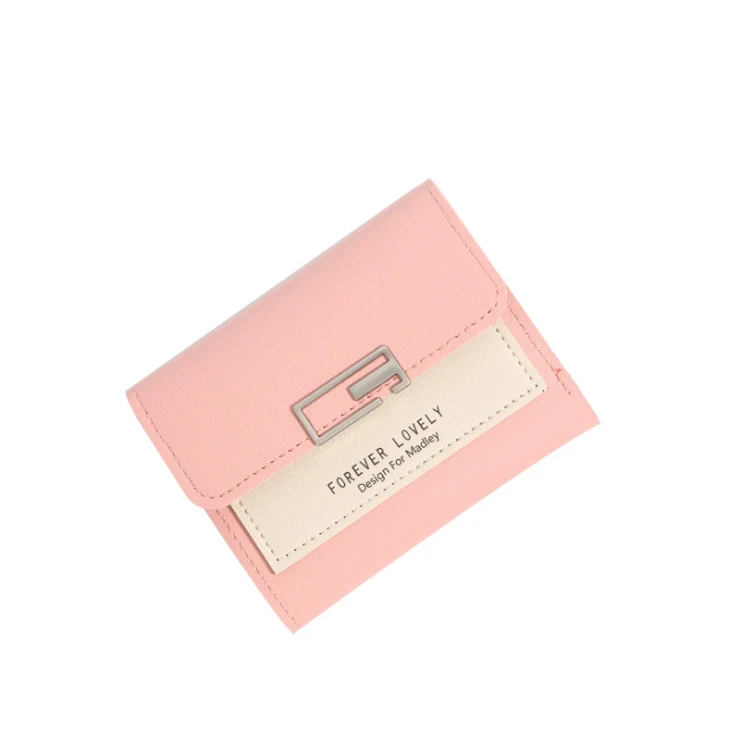 Foldable hot selling women wallet ladies purse multi functional pu leather mini wallet lady designer multi-card wallet