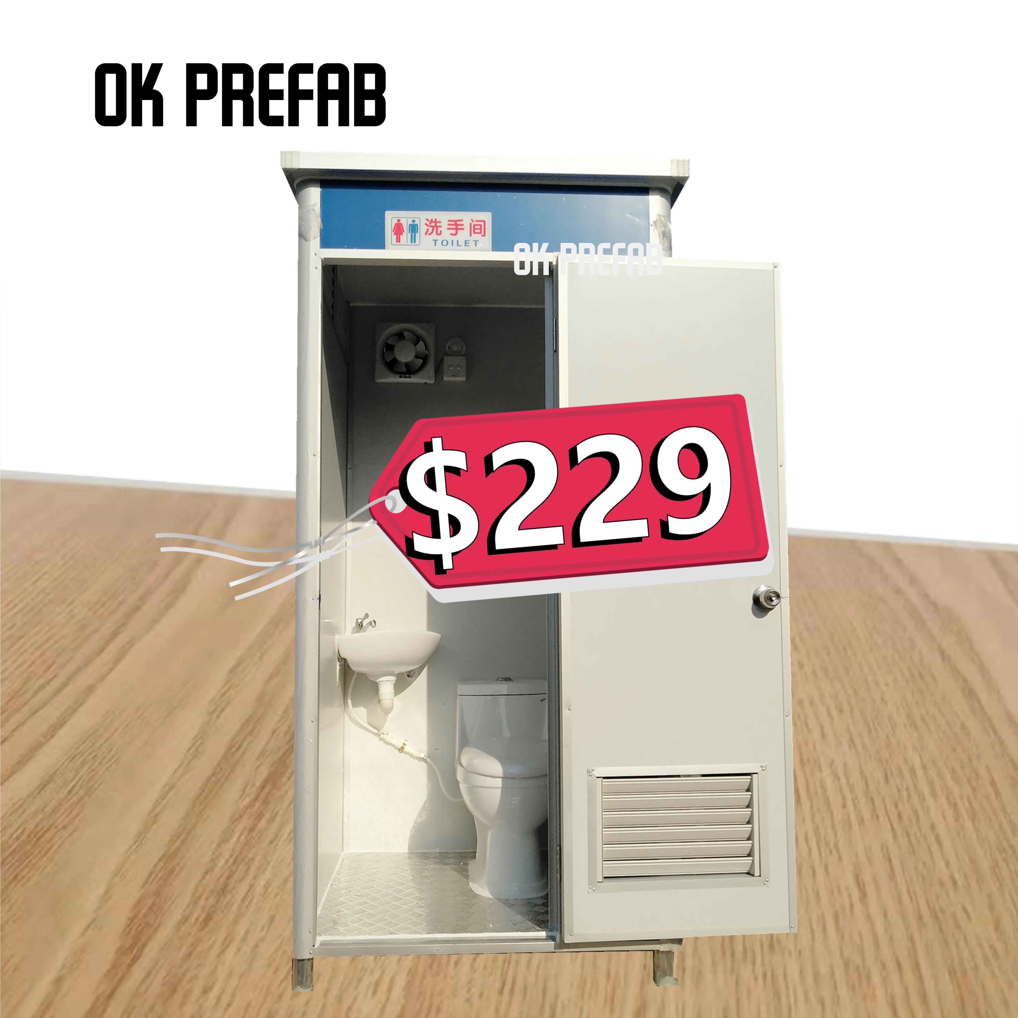 Low cost Outdoor Mobile Portable Toilets Cabins for sale