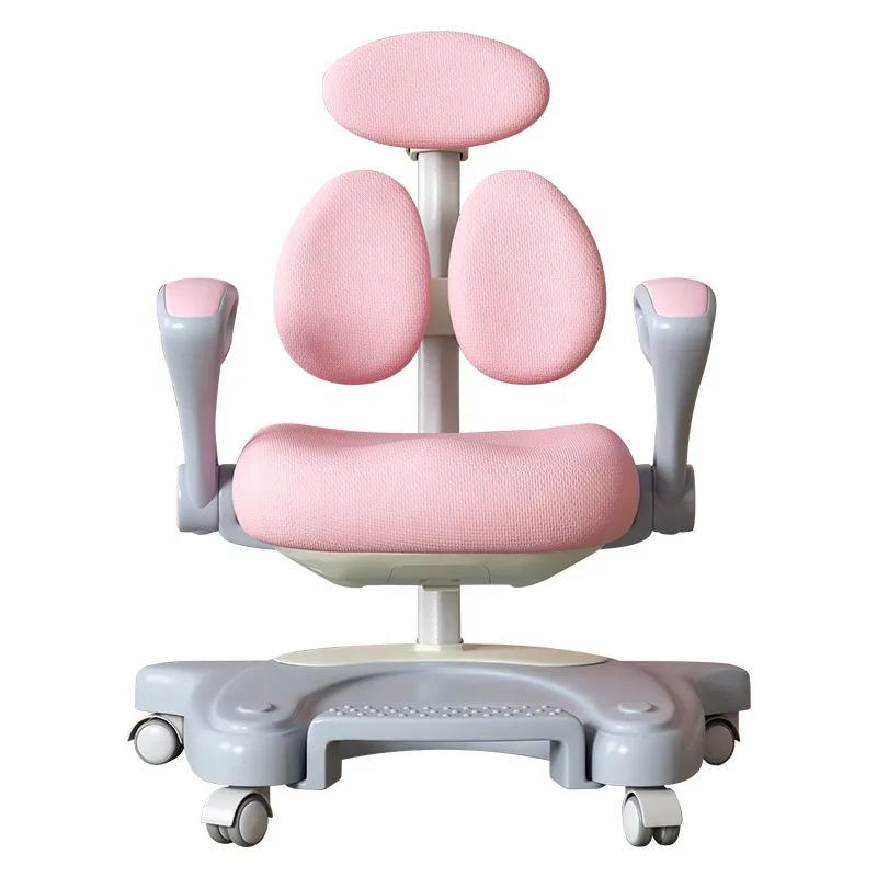 Ergonomic Kids Chair Children Study Chair Adjustable Height and Seat Depth W/Sit-Brake Casters