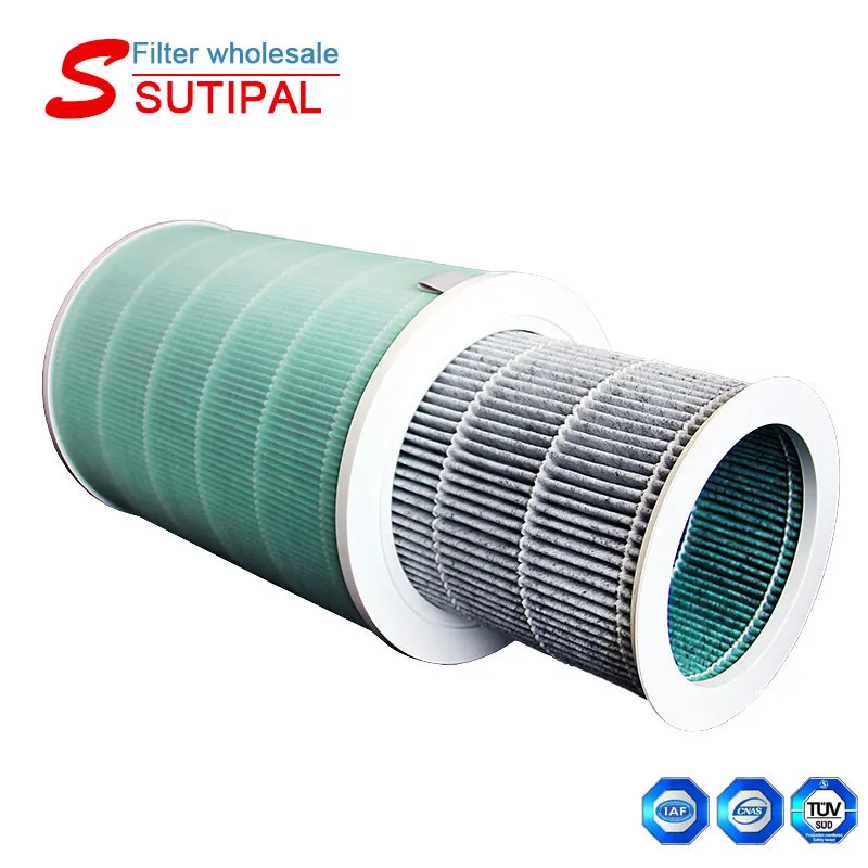 Sutipal guangdong ambition supplies intelligent blue cartridge meshes round roll filtros material air purifier hepa filter