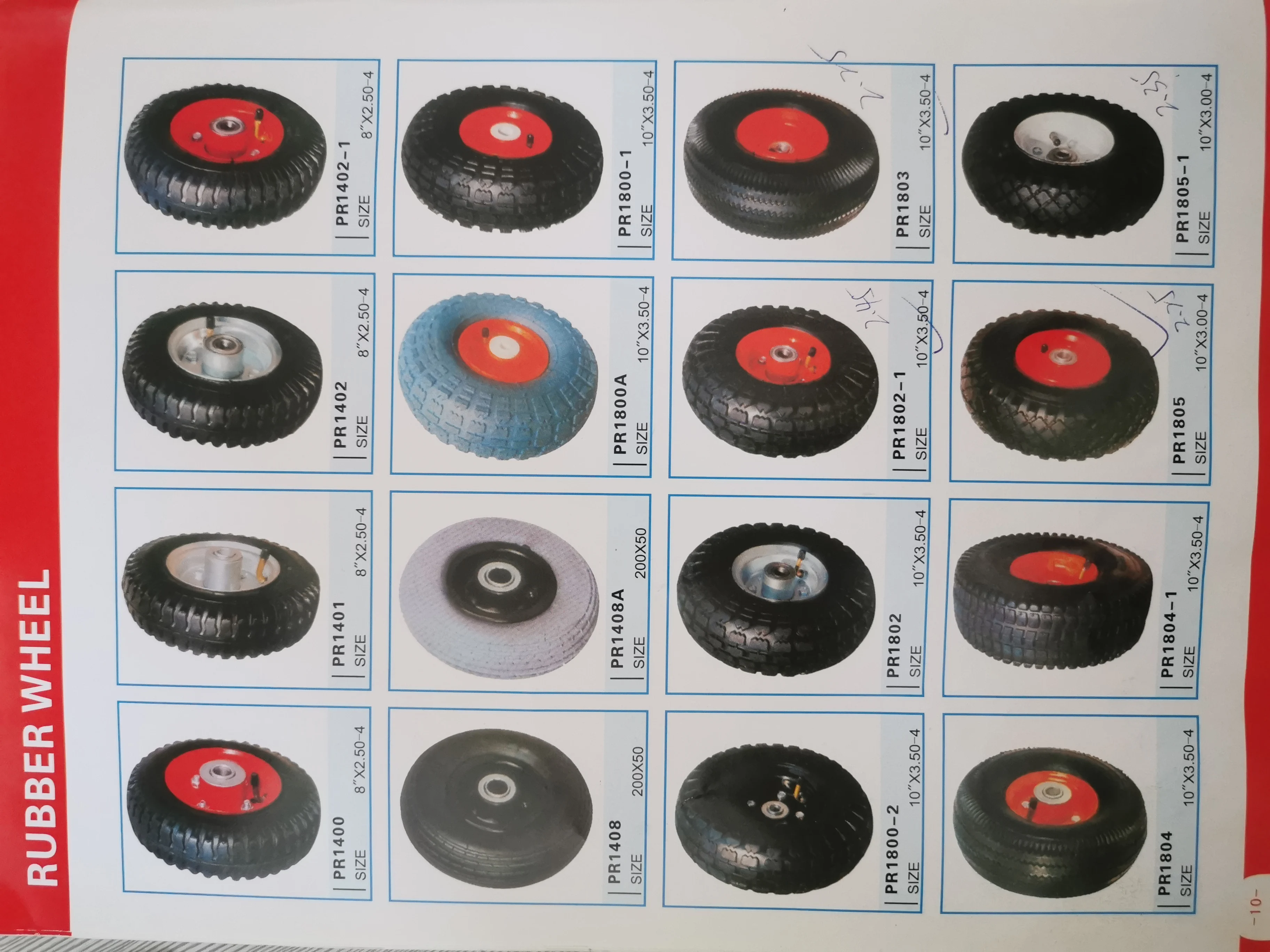 wheel barrow tire with rim 4.80/ 4.00-8 wheel for wheelbarrow