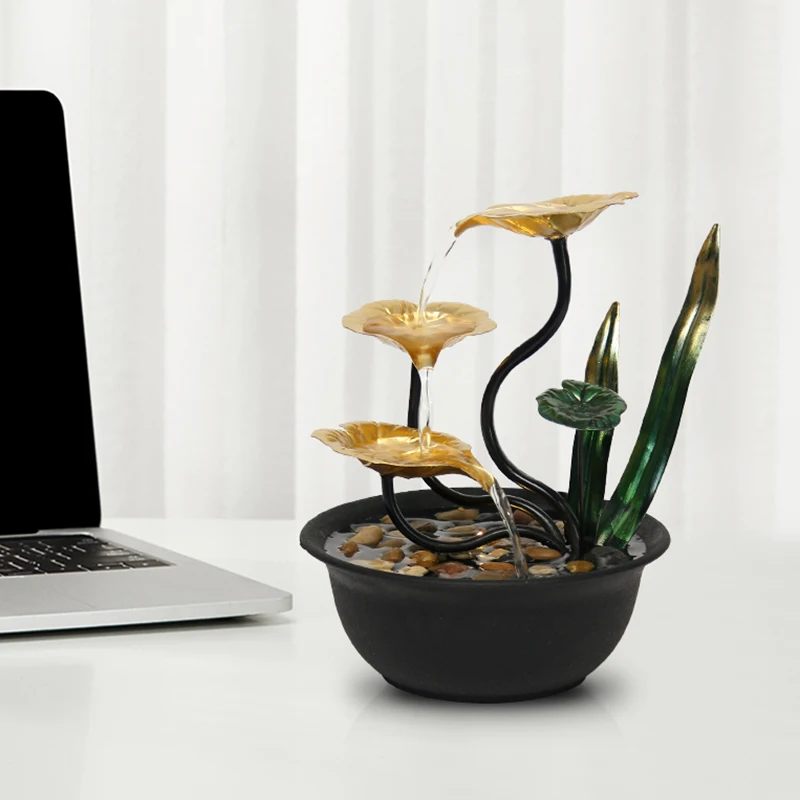 home decor indoor wealth flowing ornaments living room desktop office entrance home ornaments opening gift