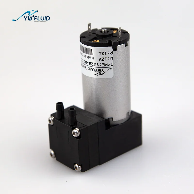 YWfluid High performance Electric Air Pump 12v Supplier with DC motor Used for Gas transfer Vacuum Generation