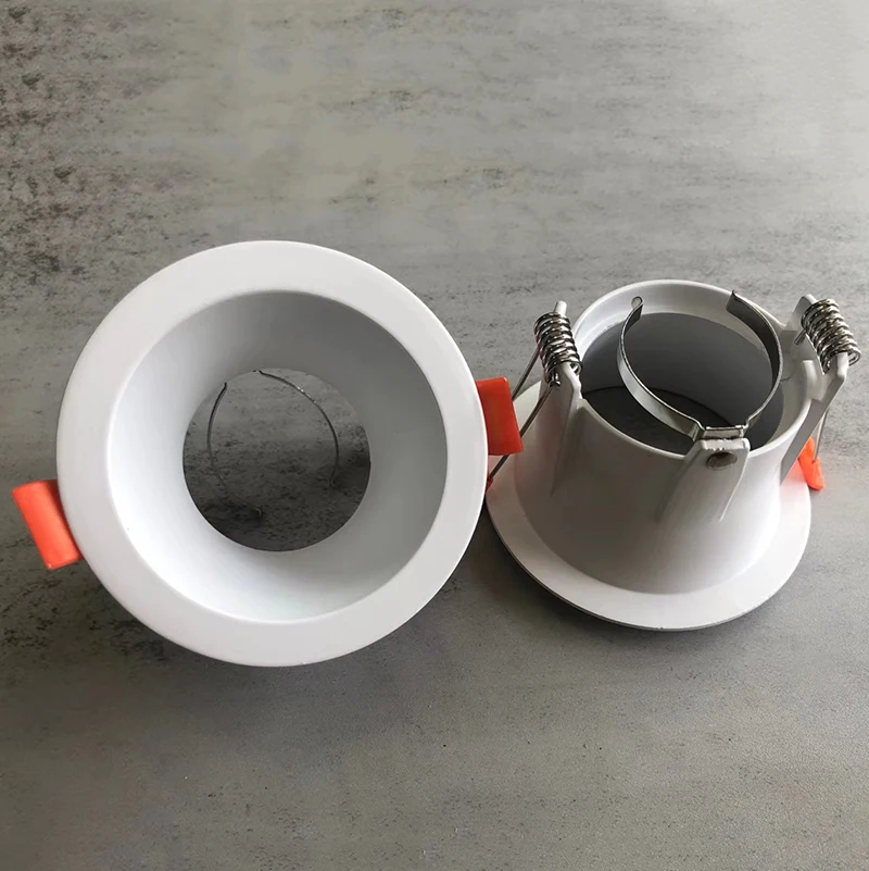 Adjustable LED Down Light Housing Black White MR16 GU10 Recessed Ceiling Light Fitting Spotlight Fixture Downlight Frame