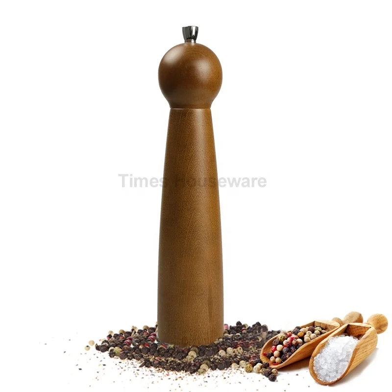 
10 inch Herb & Spice Tools Wood Salt Pepper Grinder Mills 