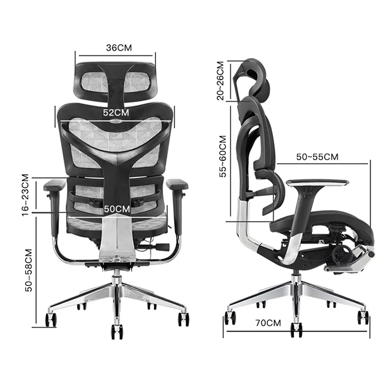 Wholesales High Quality Adjustable Mesh Chair Ergonomic High Back Office Chair