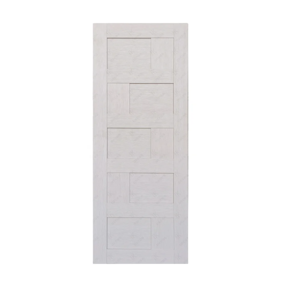 Interior Wood Prehung Hollow Core Water Proof PVC Assembled Door for Bathroom