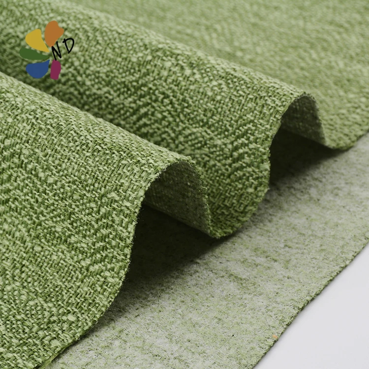 Home Textile 100% Polyester Wholesale Linen Fabric Sofa Linen Curtain material Faux Linen Fabric