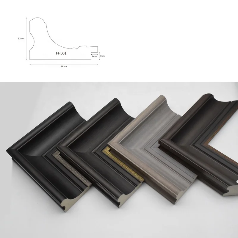 High quality wooden picture frame moulding ps frame mirror lines