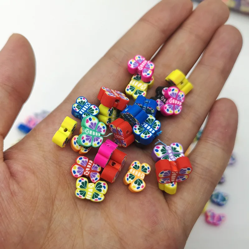 Popular 50pcs/bag Multi Color DIY Bracelet Jewelry Accessory Polymer Clay Loose Beads