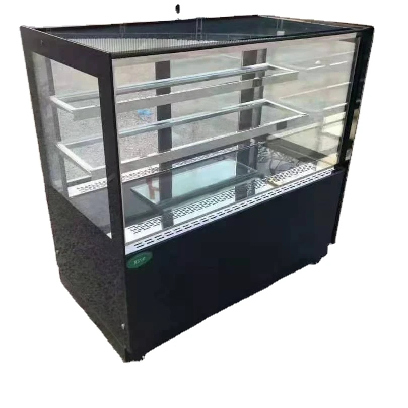 Custom glass door dessert bakery cake display cabinet cooler