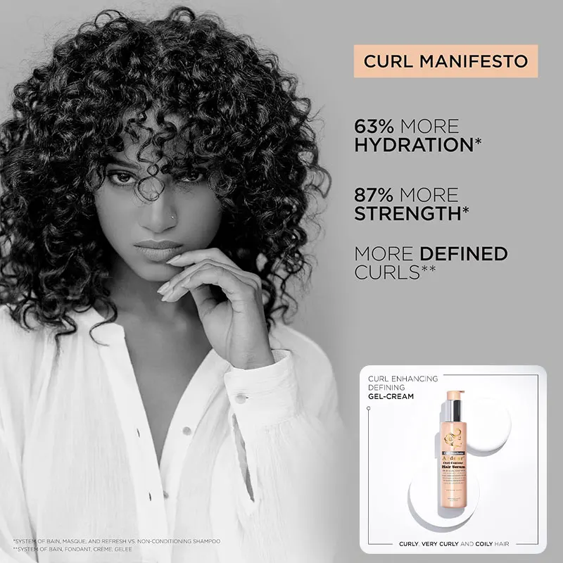 Enhances Curl Definition Without Crunch Anti-Frizz  With Shea Butter  For All Wavy Curly hair  Curl Contour Hair Serum