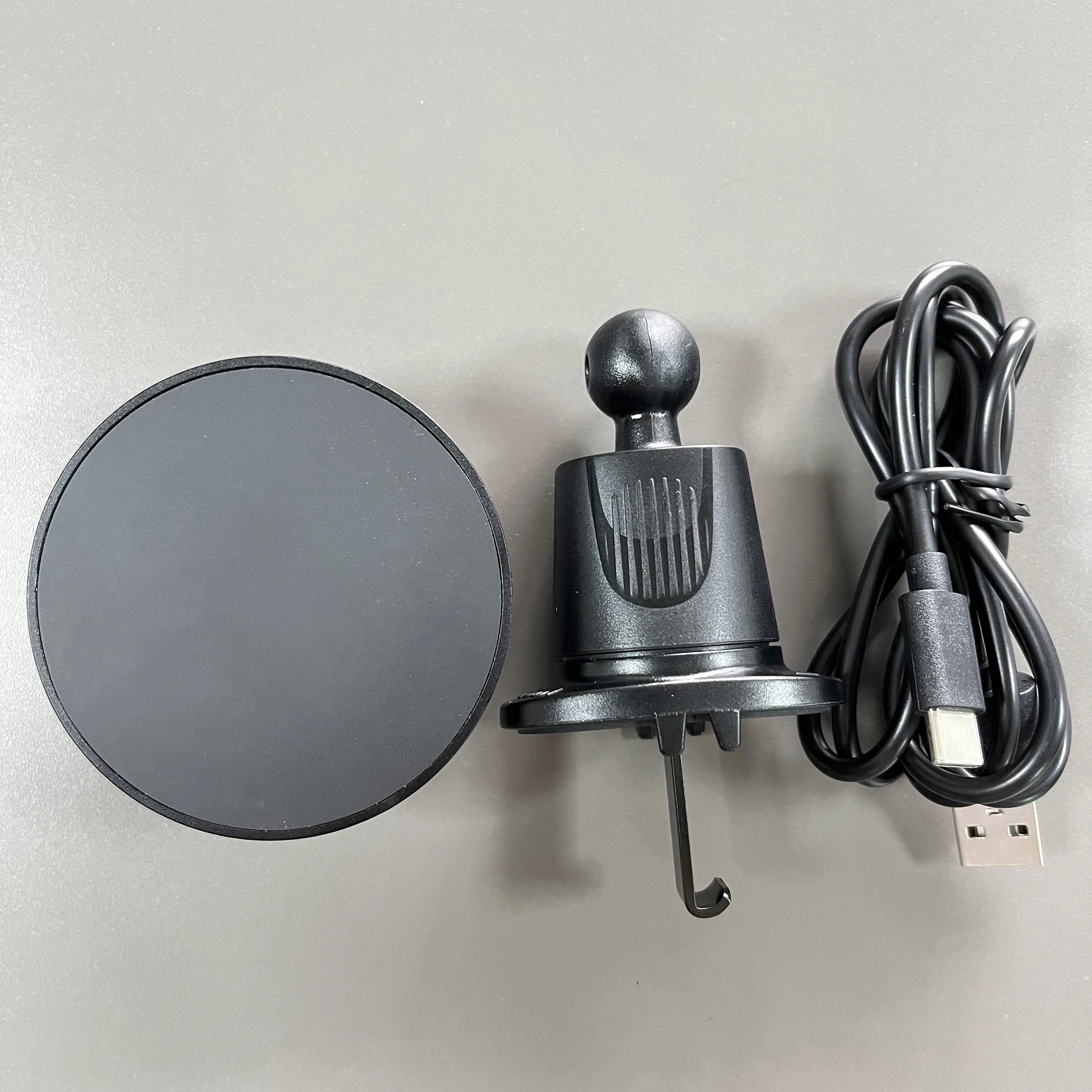 Adjustable bracket magnetic 15W fast wireless charging car phone holder mobile phone holders with charger for car air vent