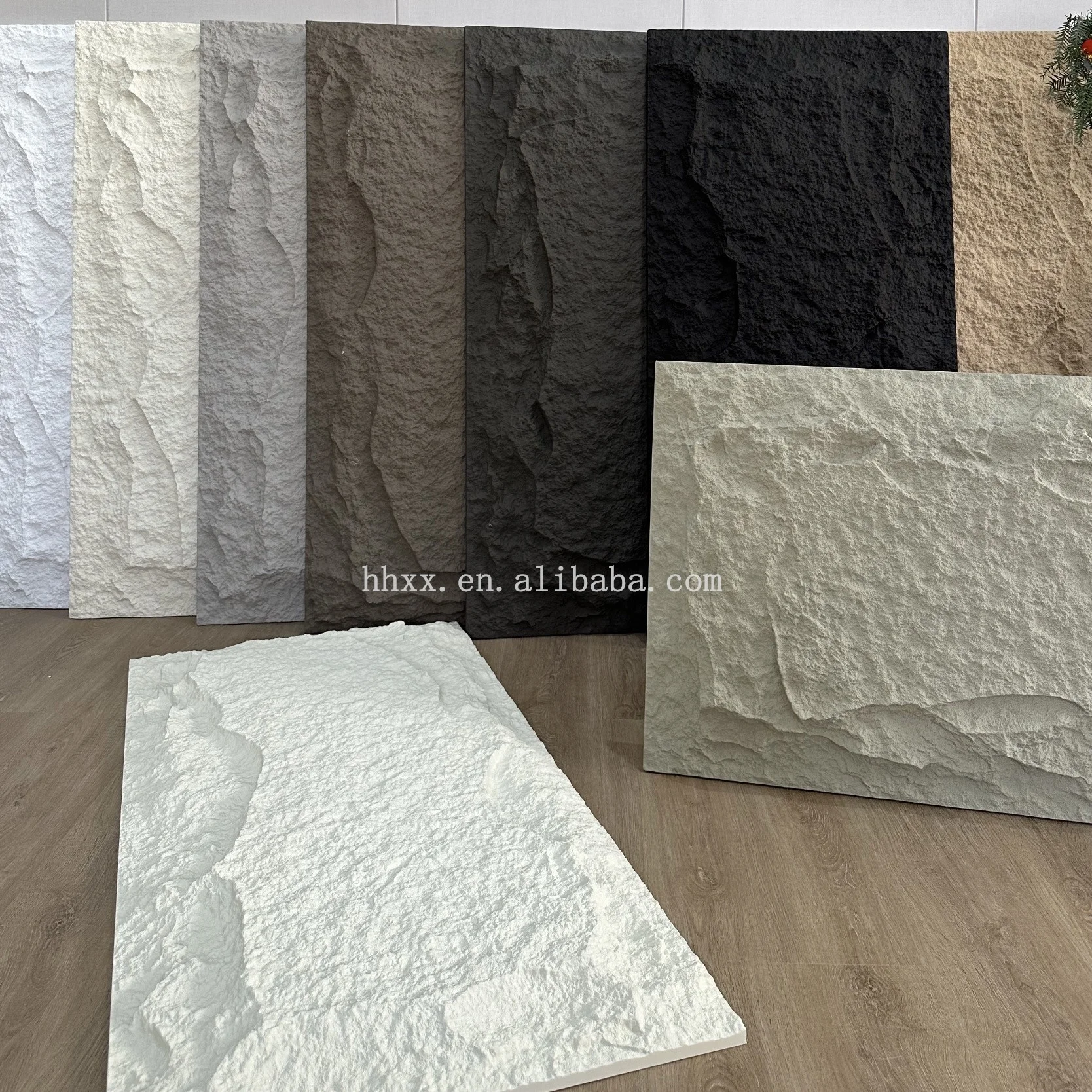 Huge Rock Stone  Panels PU Artificial Stone Veneer Wall Polyurethane Stone Faux Panel Indoor and Outdoor