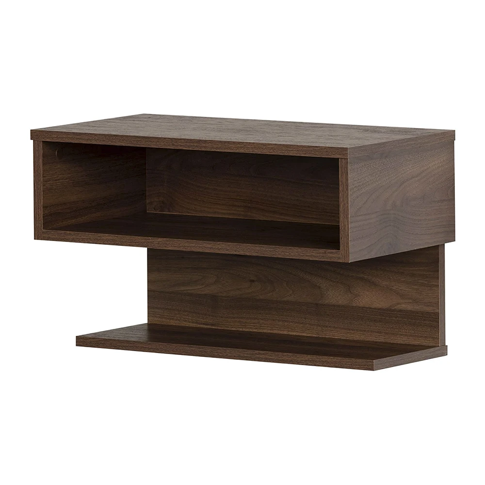 Factory Wholesale Walnut Wooden Wall Floating Shelf for Room