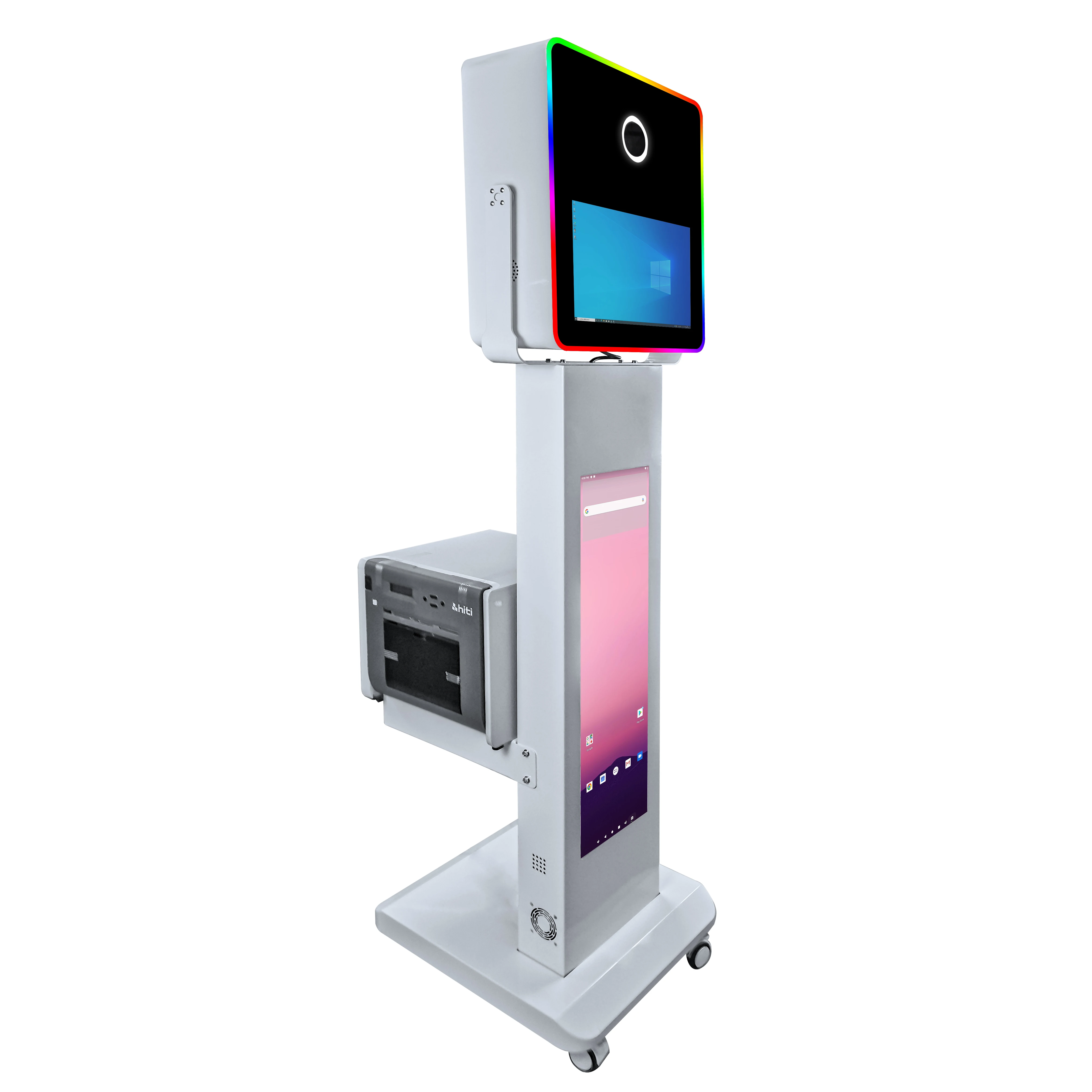 High Resolution Dslr Camera Light Weight Photo Booth Kiosk With LCD Stand , Printer and Stand Available
