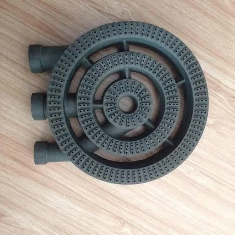 Adopt professional cast iron technology Commercial portable gas stove cast iron bunner with pan supprort