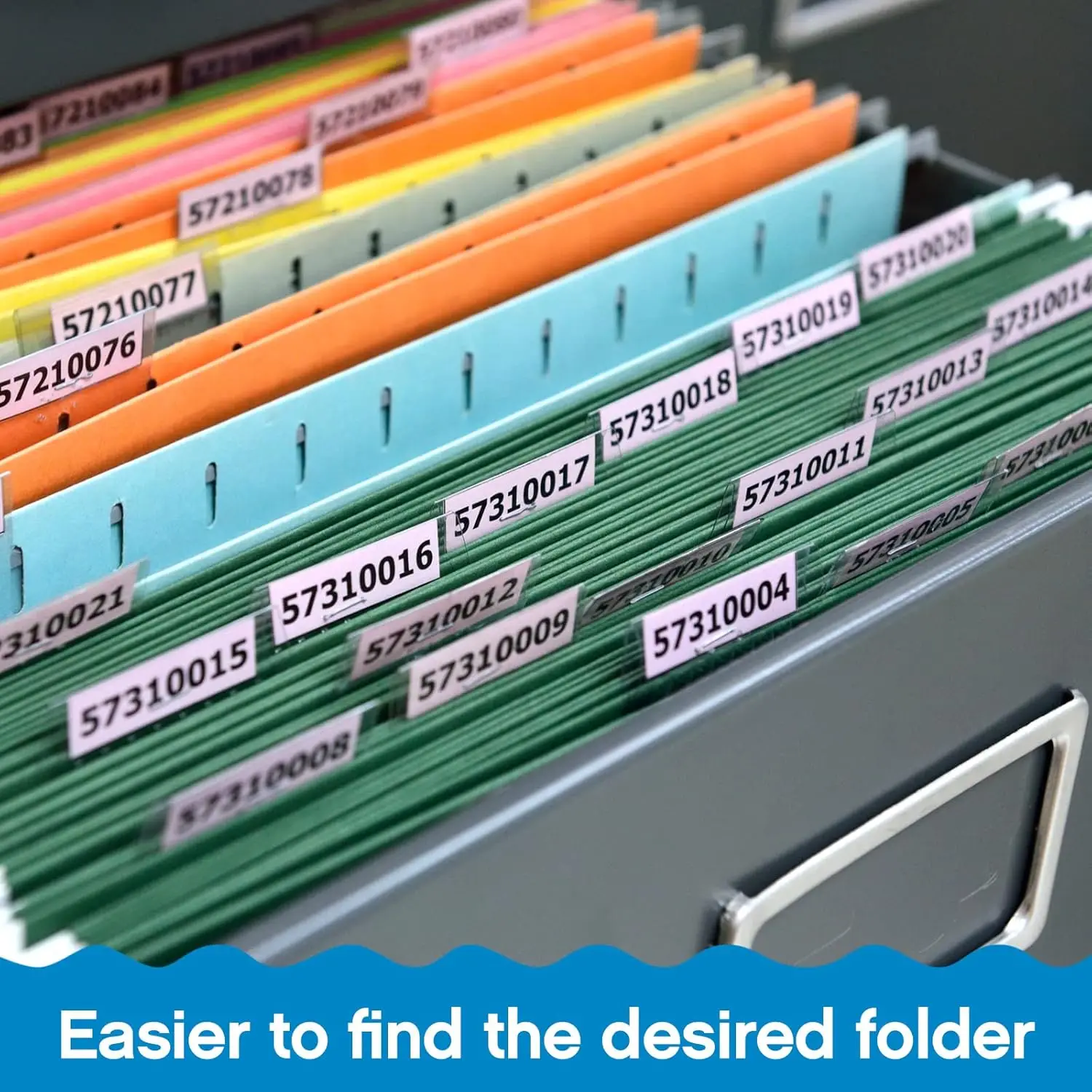 Clear Sticky Tab Plastic File Folder Tabs Insertable Self Adhesive Index Tabs with Printable Inserts for Notebooks