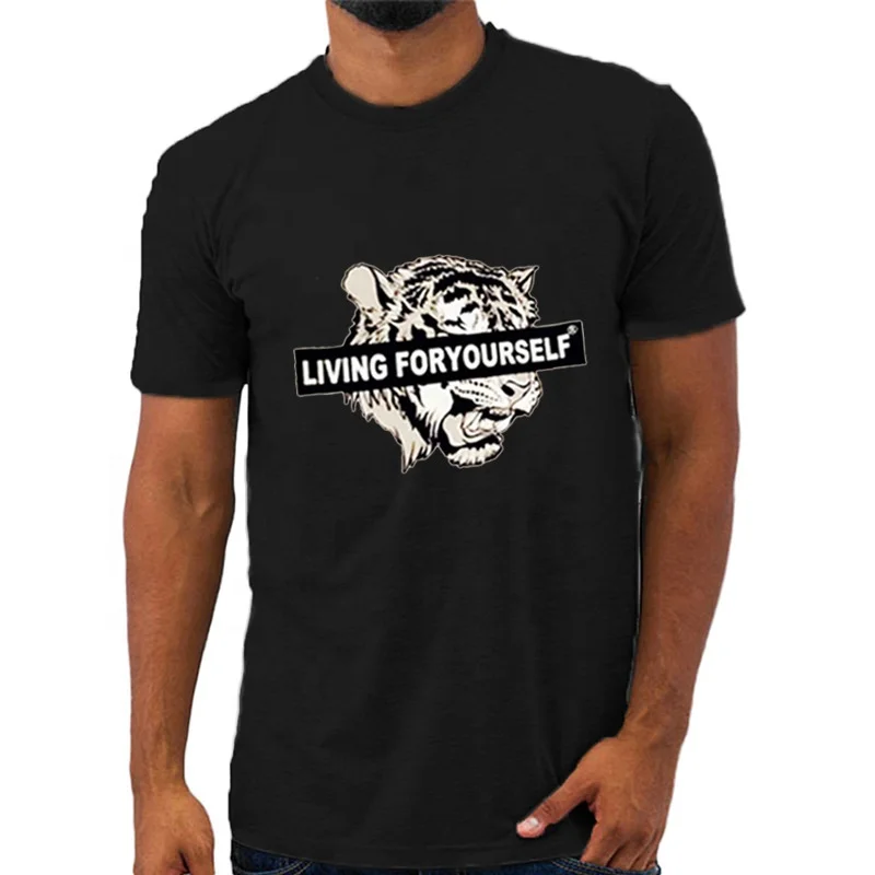 Latest Design T Shirt Cool Summer Tiger Printed Tops High Quality Tee