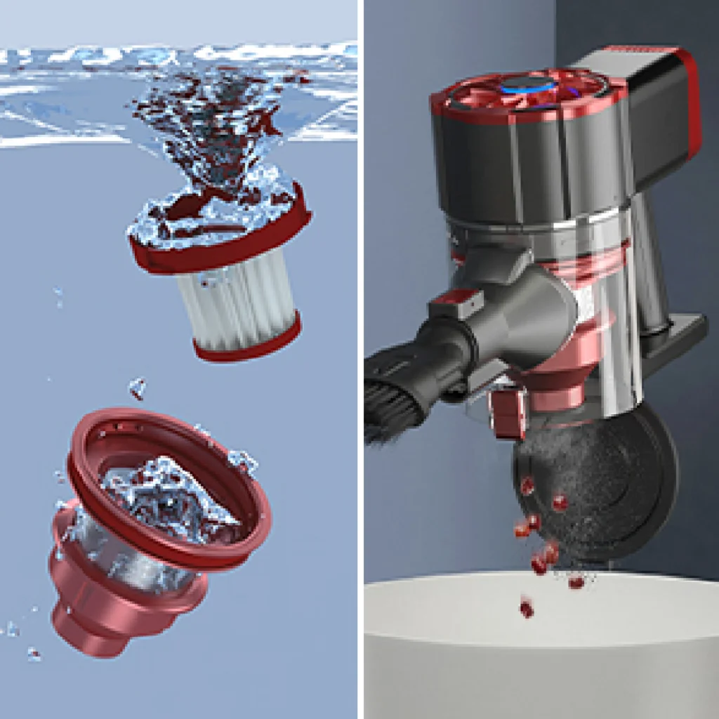 High Quality Wholesale Cordless BLDC Stick and Handheld 2-in-1 Cyclone Vacuum Cleaner