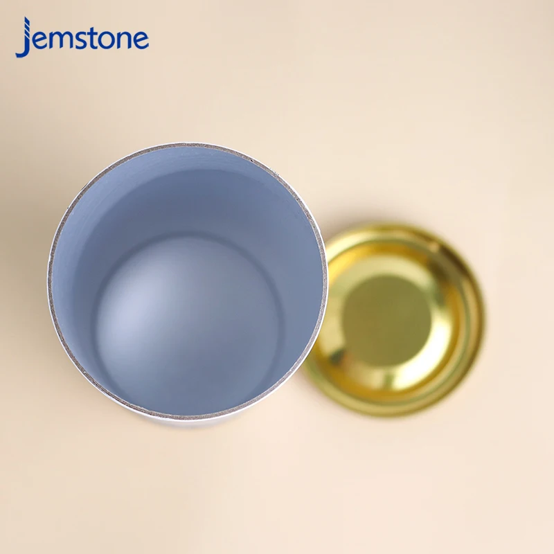 ECO-friendly Cylinder Cardboard Powder Container Tea Coffee Bean Oats Kraft Paper Tube For Food Grade Paper Packaging