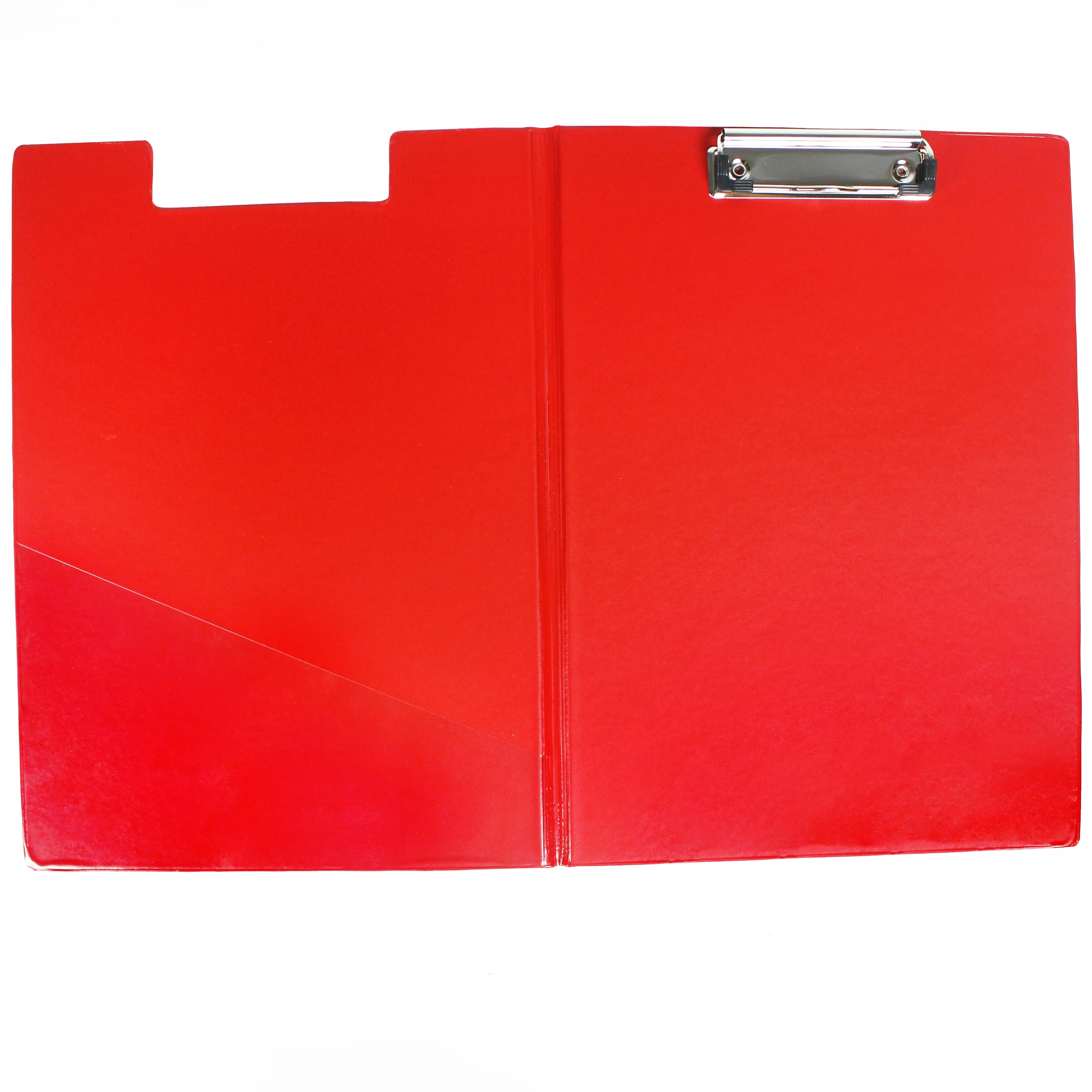 Promotional cheap custom design natural color A4 Foldable Clip Board with flat clip A4 MDF clipboard
