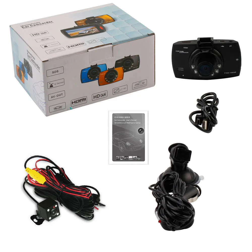 Car DVR Camera G30 Driving Recorder Video Dash Cam Board With Night Vision Wide Angle Recorder Parking Dashboard