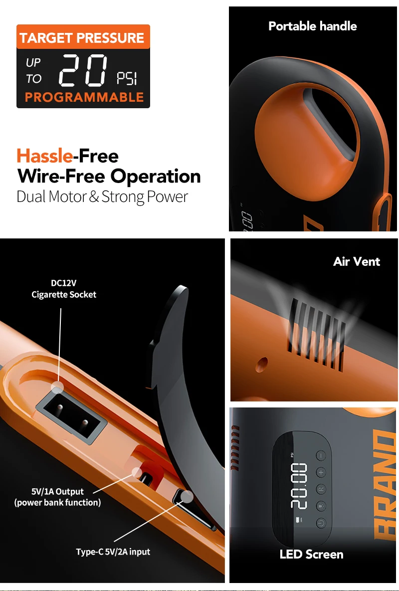 18000mah high power Electric Sup Air Pump Inflator Surfboard Stand Up paddle board pump