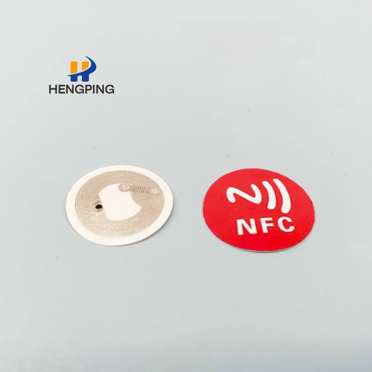 Cheaper 13.56mhz Round Programmable NTAG 213 Dia 20mm Roll Wet Inlay NFC Smart Sticker Tag