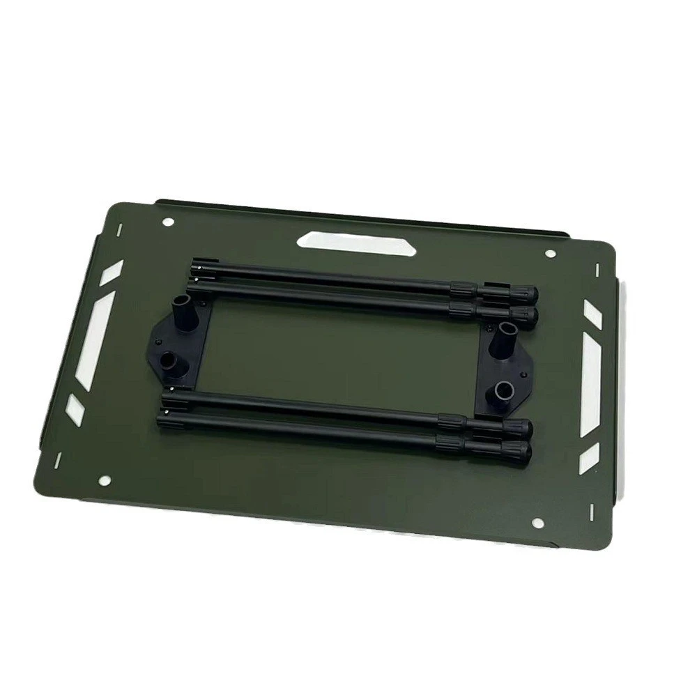 OEM Portable Ultralight Multifunctional Foldable Aluminum Metal Beach Tactics IGT Folding Camping Outdoor Picnic Table