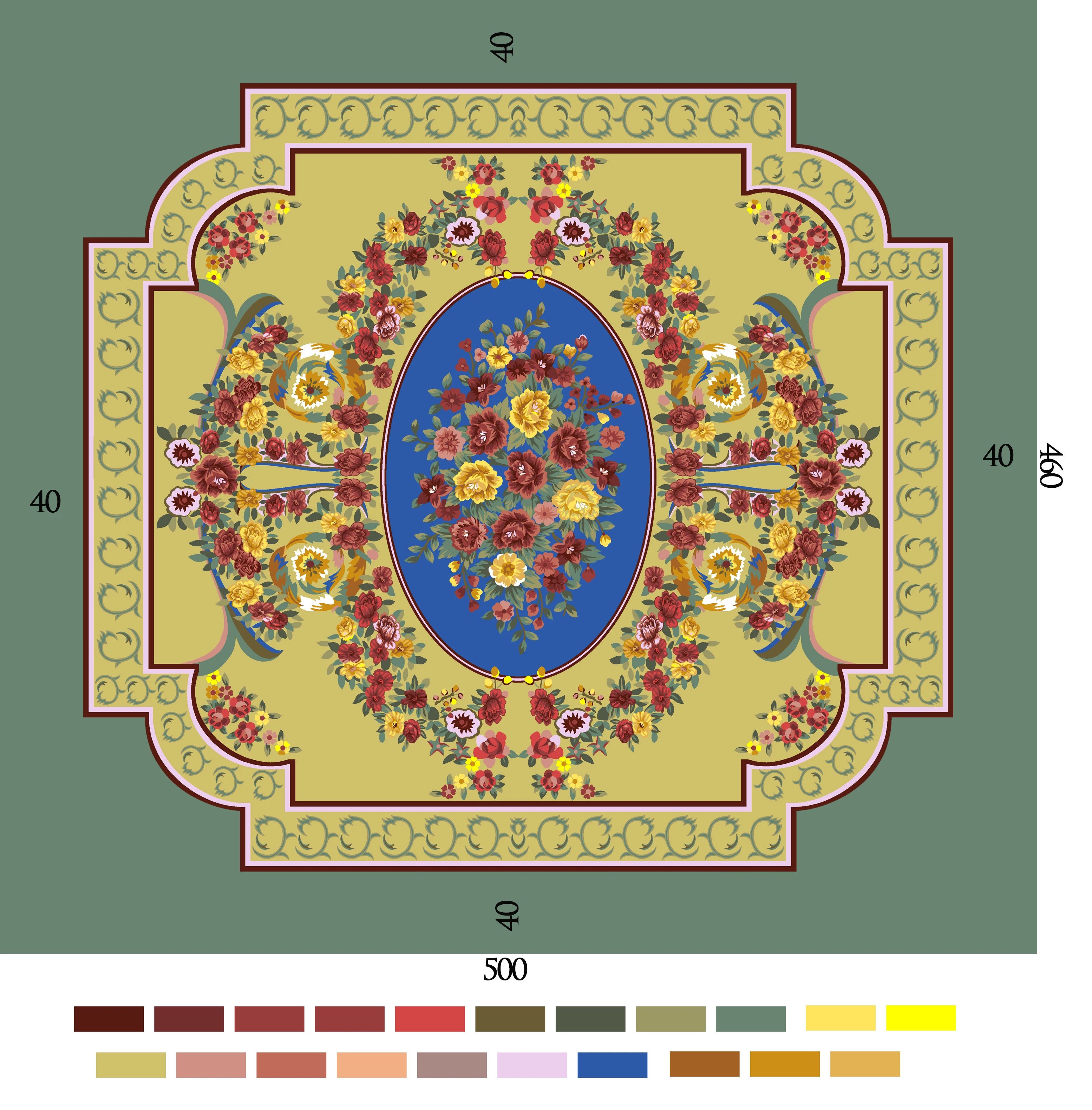 Индивидуальный дизайн ручная работа Бамбуковая шелковая и шерстяная бальная комната ковер для зала с функцией «стена-стена»