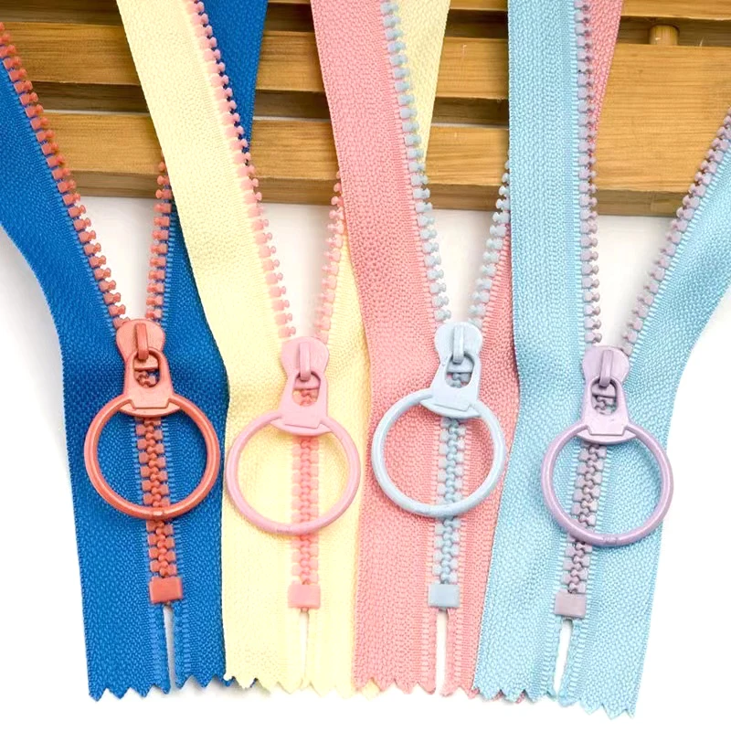 waterproof nylon colorful tooth zipper reverse for car seat