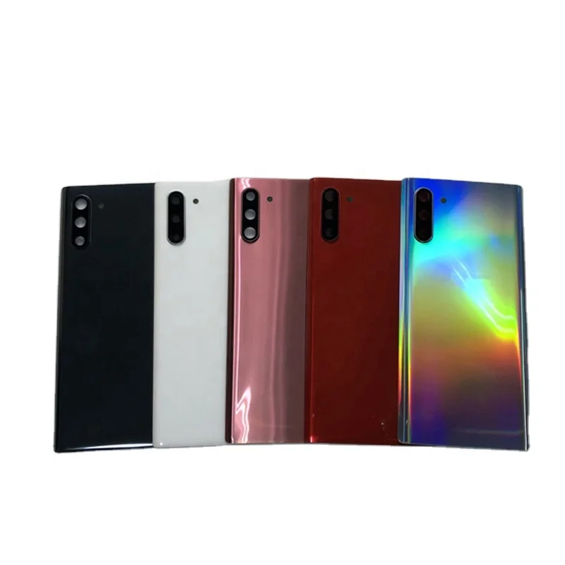 Back Battery Cover Housing For Samsung Galaxy Note 10 Back Glass Housing Mobile Phone panels with Lens