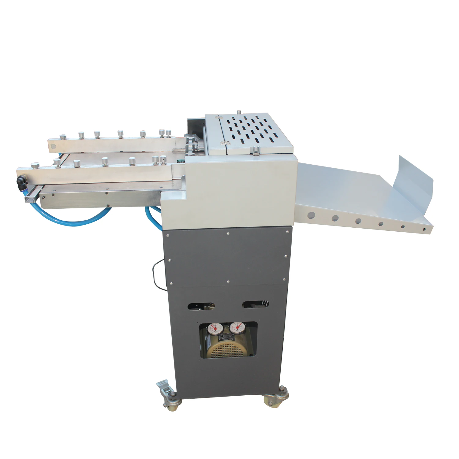 QYH660 Automatic adopts air suction feeding paper type paper creasing&perforating&Sticker cutting machine