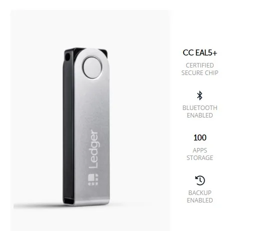 Ledger Nano X криптовалюта аппаратные средства кошелек Blockchain BTC