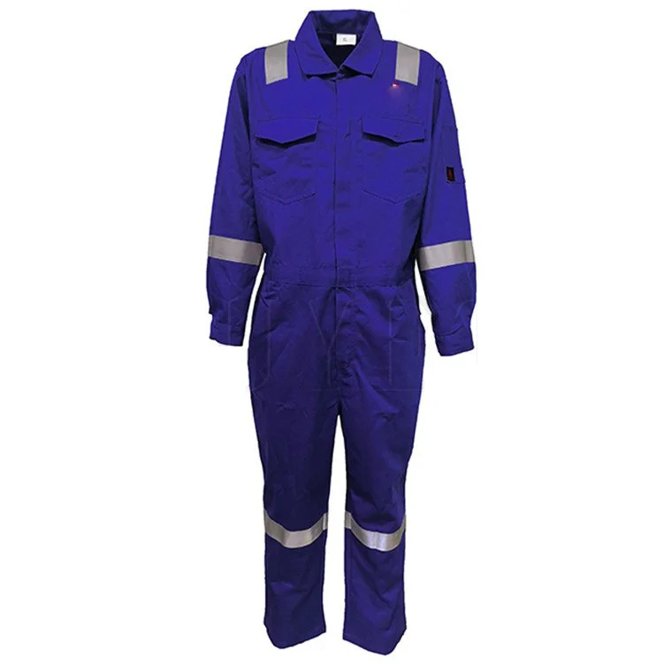 Factory Supply OEM Flame Retardant Uniforms Workwear Fire Resistant Safety Working Coverall