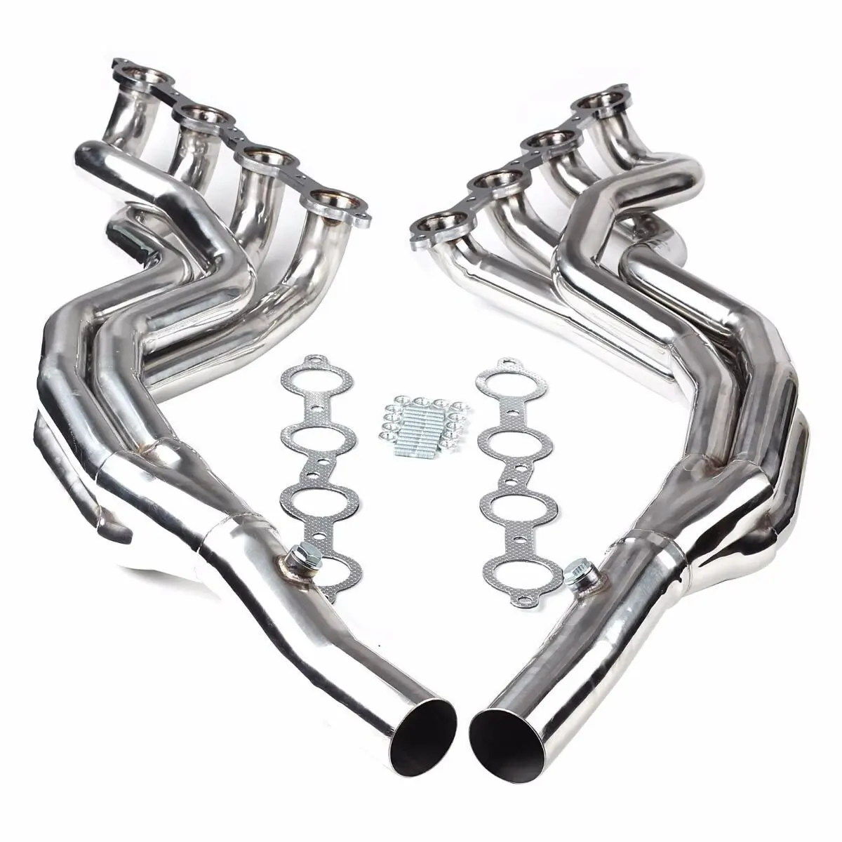 Stainless Long Tube Headers Manifolds for Chevy Camaro 2010-15 SS 6.2L V8