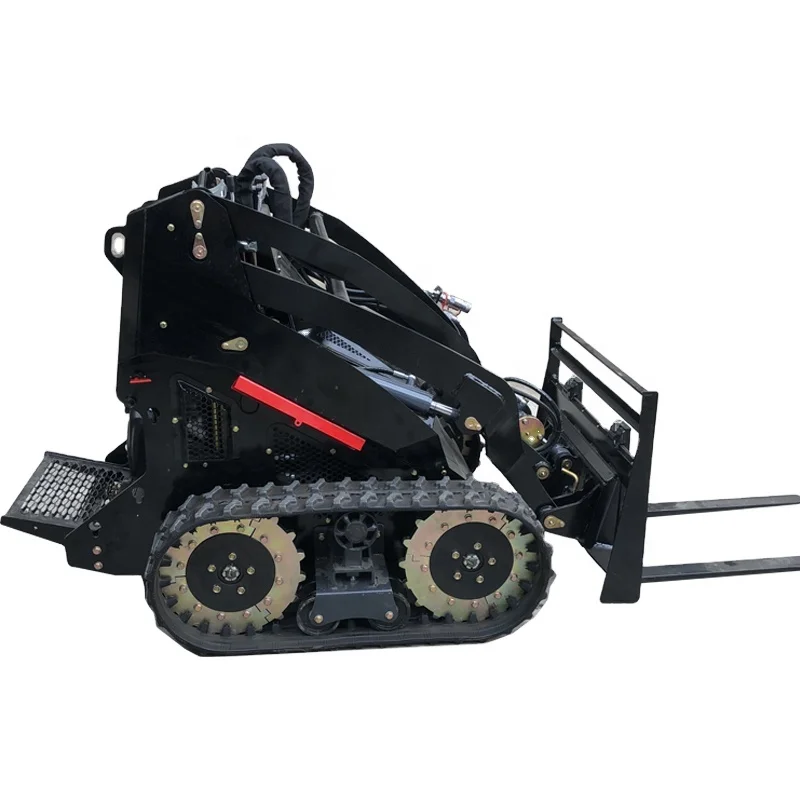 Small Skid Steer  Loader With Bucket Mini Skid Steer Loader Attachment For Sale