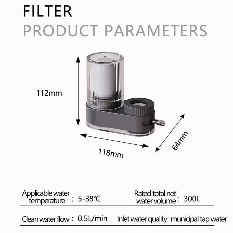 Kitchen Accessory filtro de agua para grifo Water Purifier Removing Lime Scale Faucet Water Filter
