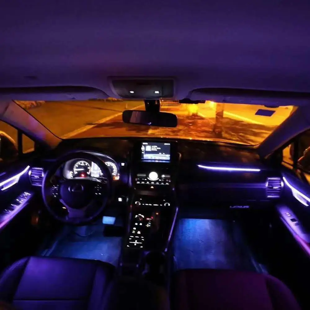 Auto Lighting System Interior Atmosphere Light LED Multi Colors Car Ambient Lighting For Lexus ES