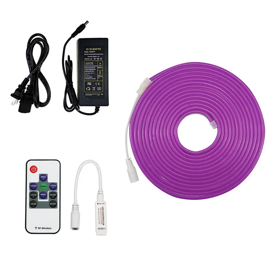 5meter/set DC12V 2835 6*12mm Narrow Neon light for signage flex string waterproof Bar led rope light