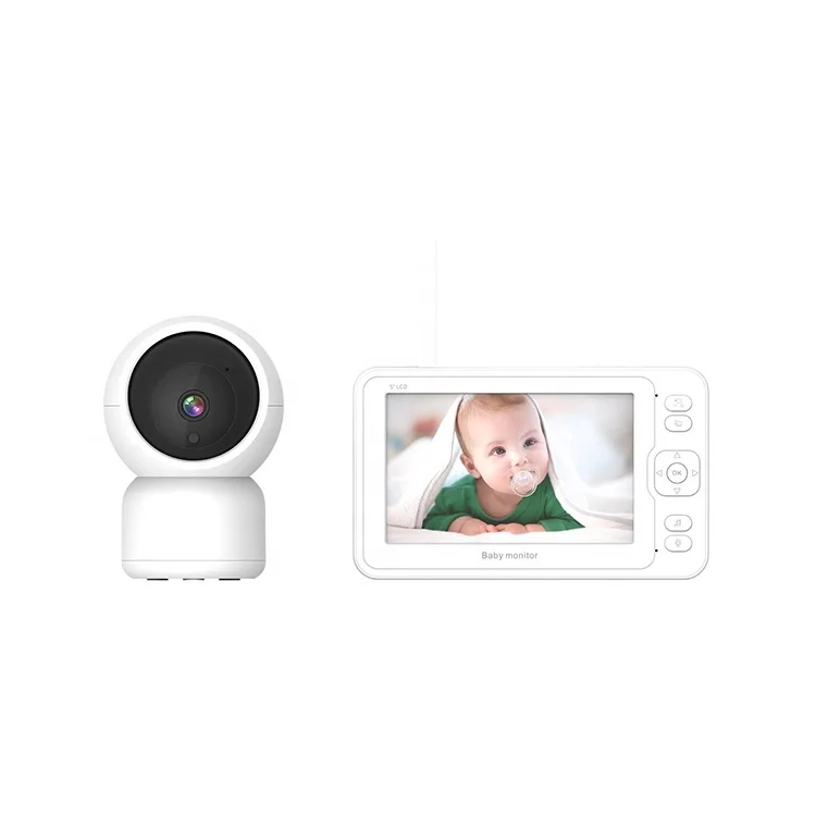 Hot Sale 5 Inch Display 1080P Video Baby Camera Two Way Talk Built-in Siren Baby Monitor