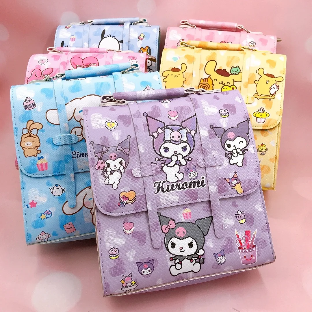 New Cartoon Design Fashion Tutoring Bag Cute Simple One Shoulder Handbag Large Capacity Kuromi Crossbody Tote Bags