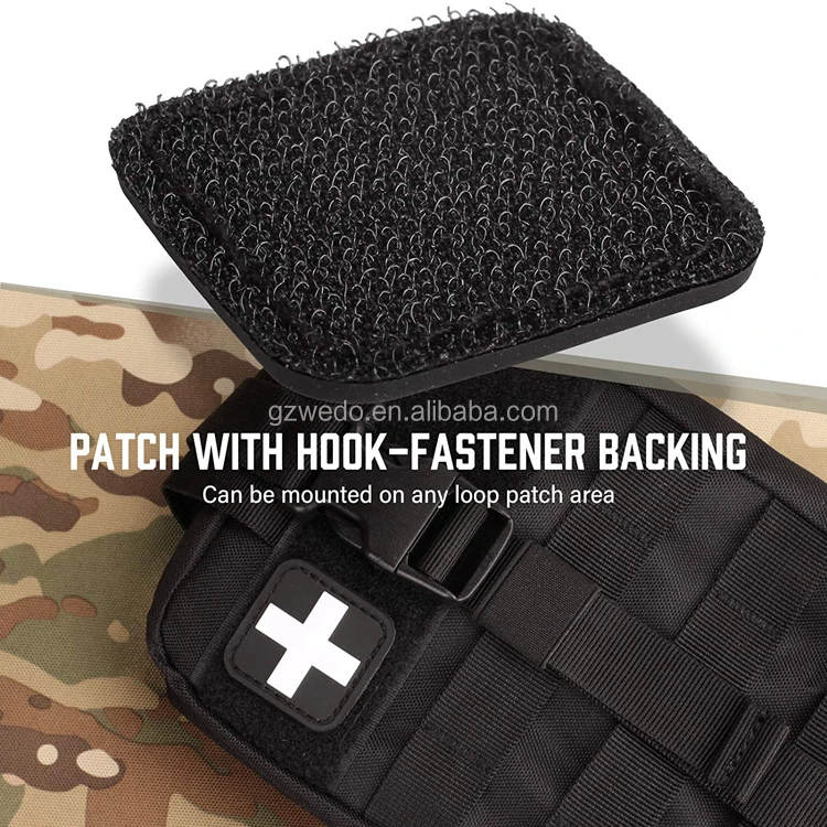 Medic First Aid PVC Morale Patch, Tactical Moral Patches with Hook & Loop Backed 1.5inch x 1.5inch