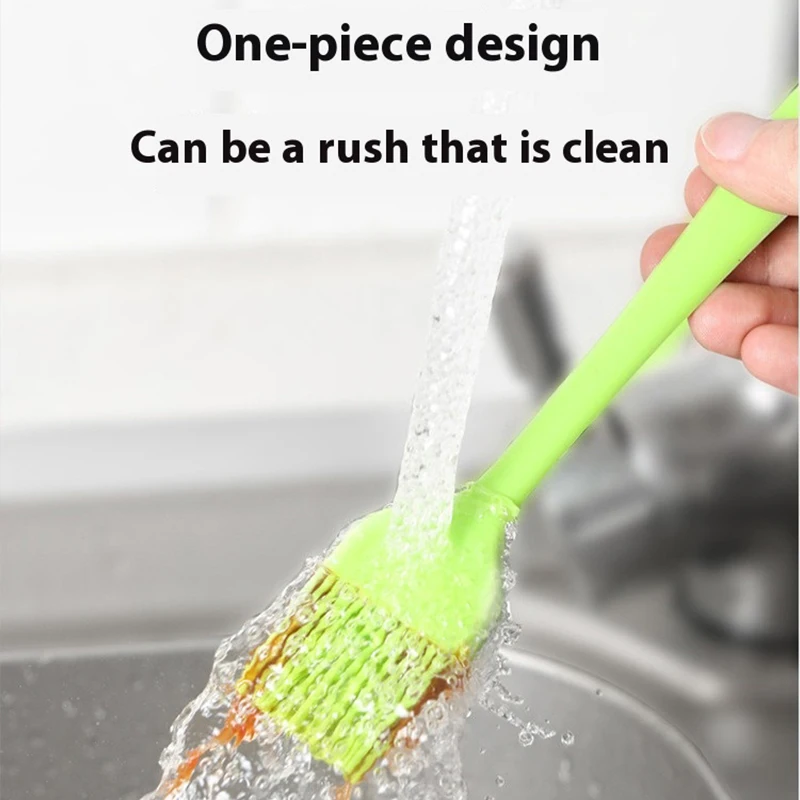 Small Scraper Red/Green/Pink/Blue Factory wholesales baking tool oil  for kitchen cooking tool silicone brush for barbecue