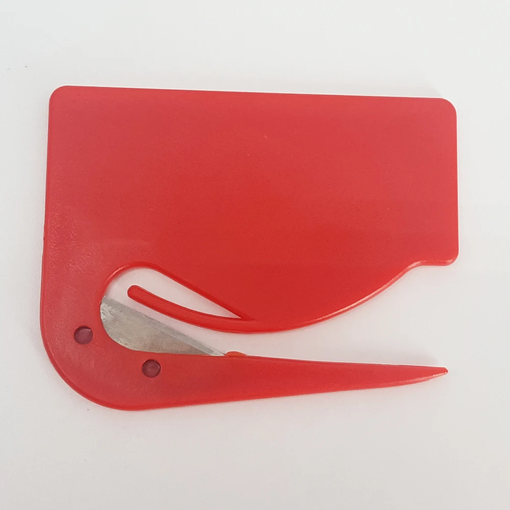 promo giveaways letter opener sharp concealed blade safely slices through envelopes large space to adding logo