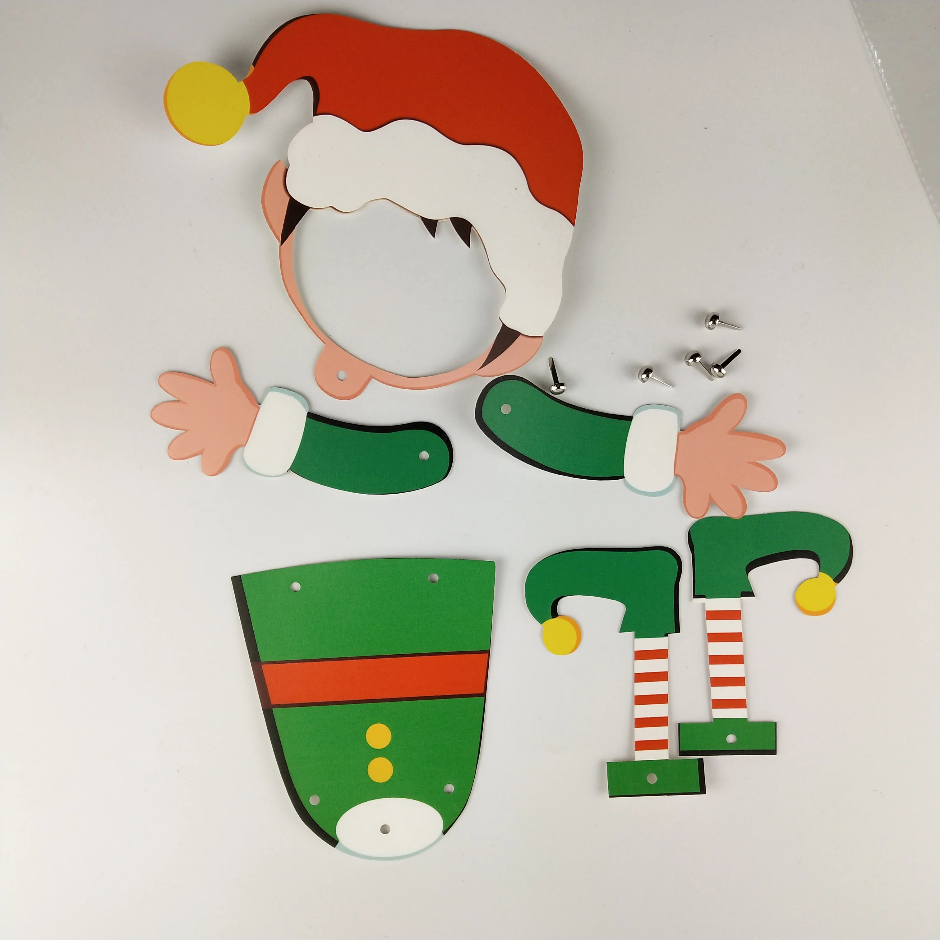 Customized Christmas elf paper wholesale paper elf toy girl boy Paper Hanging Pendant