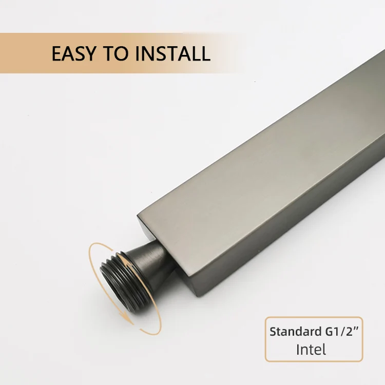 Custom premium gun grey black brass hand shower set hand shower head