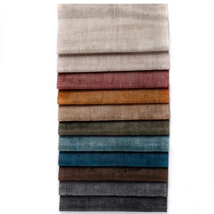 Sinovel Hometextile 100% polyester texture embossed & printed plush holland velvet sofas fabric for home furniture